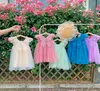 INS新しい女の子の服ドレスロリータバックバタフライデザインノースリーブメッシュプリンセスドレスサマーガールドレスドレス8750610