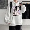 Мода нана аниме толстовины oosaki nana с капюшонами унисекс Haruku Графический печатный пуловер хип -хоп Негабаритная уличная одежда