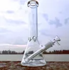 Glass Bong Hookahs Bägare bongs tjock elefant Joint rakt med catcher klassiska rökningsvattenrör designer