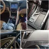 Naklejki samochodowe do Hyundai Sonata 8 2011-2014 Wewnętrzny centralny panelu sterowania Uchwyt drzwi 5D Nakcia węglowe Styling Accessorie287R D Dhyev