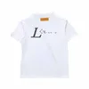 Summer Luxurys Womens Mens T-shirts Designers Vêtements en vrac Tops Homme Street Casual Graffitipattern Shirt Sweatshirt Sweet Shirts Black Blanc Black