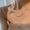 Anhänger 925 Sterling Silber Halskette ot Verschluss Ringe Kreise Choker Punk Geometrisch für Frauen Mädchen Schmuck Geschenk Drop Großhandel Großhandel