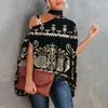 Kvinnors blusar 2024 Kvinnor Blus Floral Print Halter ärmlös Summer Female Metal Buckle Off Shoulder Shirt Topps Sze-St22124