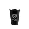 Drinking Beer Cups with Lid Straw Stainless Steel Coffee Tea Milk Mugs Metal Wine Glasses Water Drinks Kitchen Drinkware