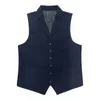 Men's Vests Single Breasted Turndown Collar Sleeveless Slim Fit Suit Vest Casual Business Professional Attire Formal Coat