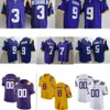 Men Women Kids Joe Burrow 9 Burreaux LSU Tigers Football Jersey Tyrann Mathieu Jamarr Chase Daniels Nabers Delpit Kayshon Jersey