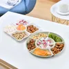 New 1 pc 6-Compartment Food Storage Tray Dried Fruit Snack Plate Appetizer Serving Platter for Party Candy Pastry Nuts Dish