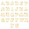 Подвесные ожерелья Ins Vintage нержавеющая сталь 26 буква A-Z Custom Collece Twisted Letters жемчужина для женщин мод