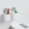 Brosse à dents Brosse à dents Support mural Dentifrice Bouche Tasse Support étanche Drillfreebathroom Étagère de rangement Portable Rack Organiser