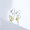 Étalon xm003 street s mode raffiné Grace zircon boucles d'oreilles de serpent cadeau banquet fête femme bijoux246p