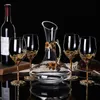 Enamel Colored Crystal Red Wine Cup Set Home European Style Grape Goblet Foreign Wine Cup Decanter Wedding Gift 231222