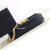 10a Mirror Calidad de la calidad Bolsa de colgajo Black Sequin Crossbody Bag Searter Bolso de hombro Bolsa de moda Bolsa de dinero con caja