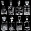 Crystal Glass Wine Bottle Bottle Cups Decanter Whisky Liqour Pourer Bar Home Beer Bottle Jar Jug Jr 231222