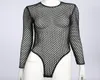 Women039s Jumpsuits Rompers Body Suits For Women Sexig Hollow Out Fishnet Jumpsuit Beachwear Black White Sticke Mesh Hook CRO5963150