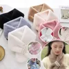 Scarves Wraps Winter Pearl Plush Scarf For Women Autumn Cute Thickened Warm Faux Fur Cross Scarves Girls Soft Neck Ring Scarf Korean Style New