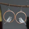 Bengelen oorbellen vintage etnische stijl kingfisher vogel voor vrouwen Boheemse natuur sieraden