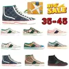 Designer Luxurys Woman Tennis Shoes 1977 Canvas Man Canvas Shoes Green en Red Web Stripe Rubber Stretch Cotton Low Platform Sneaker met