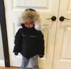 Parkas pour hommes en bas de parkas pour enfants manteau de manteau de manteau d'hiver veste hiver