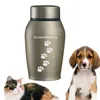 500 ml Pet Cremation Memorial Urna Zachowaj wspomnienia pogrzebowe dla pudełka pogrzebowego Kittens Puppy 231222