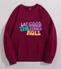 Women's Hoodies Mardi Gras Let The Good Times Roll Sweatshirts Pullovers Women Trendy Casual Cotton Tumblr Top