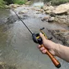 Rod de pêche en bateau Terne à pêche 1,3 m 1,6 m 1,8 m de rotation de carbone coulée à appâts mini-foyers de voyages à lumière courte Rodl231223