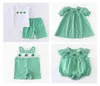 GirlyMax St Patrick039s Day Day Fratello Plaid Clover NABINA BAMBINI DRESTO RAGAZZI SCHETTI SET IN CONFLES PMPER SMOCKED BASSI DEGLI CHILI3836159