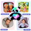 BSTAOFY LED PANDA Farmed Animal Glow Toys Boys Birthday Gift For Kid Girls Luminal Mignon Soft Black Blanc Toy 231222