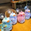 ウォーターボトルクリエイティブかわいいストロープラスチックカップ勾配色の霜の大容量ボトルポータブル対角線ストラップ