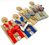 Kinderen Suspenders Bowtie Set Boys verstelbare Suspender Sets Bloemmeisjes Yback Brace Belt Elastic Y Achterbeugels Clips 15 kleuren YW33229962