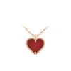 Liebe Herzklee Halskette Saturn Gold Herren Kette Cleef Halskette Designer Luxusschmuck für Frauen Party Geschenke Weihnachtsgeschenke2201