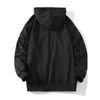 Herren Hoodies Herbst Winter Hoodie lässig schwarze schwarze Schwergewichts-Sweatshirt Modes Streetwear Pullover S-3xl