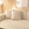 Chair Covers Winter Embroidered Plush Cushion Dutch Velvet Sofa Modern Simple Thickened Non-Slip Towel