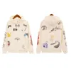 Rhude Hoodie Designer Fashion Sweatshirts Hand-painted Graffiti High Street Niche Design Men And Women's Couple Autumn Winter Trend