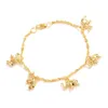 8 26inch mignons filles bracele femmes dorées éléphant bracelets bijoux chaîne de mains articles arabes
