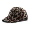 Boll Caps 2023 New Leopard Print Vintage Washed Cotton Baseball Cap Women Hip Hop Ponytail Messy Bulls Outdoor Sport Hats Accessories J231223