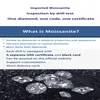 Loose Moissanite 1ct 6 5mm GH Color Round Brilliant Cut VVS1 ring bracelet jewelry DIY material Lab diamond283l