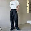 Herrbyxor 2023 -slutton och för kvinnliga byxor knäppa raka män streetwear mode hip casual kostym pant man japan koreansk stil