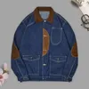 Vestes pour hommes printemps automne veste en denim hommes manches longues multiples poches à poitrine mono-poitrine color collour real