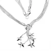 Conjuntos de jóias clássicas de mulheres 925 Sterling Silver 5pcs Sea-estrelas de colar de colar de figurilha colares de figurinos de figurinos de colares de braceletes273y