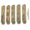 TERANTE 5 PC Porta Scrotola santa Pilastro Seretezza Metal retro Mezuzah decorazione domestica Simboli ebrei adorna cattolico cattolico