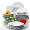 Malacasa-serien Julia 36-stycken Porslin Dinner Set Dinner Soup Dessert Plates Set för 12 person 2107061725