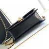 Högkvalitativ designare Väskor Luxury Women 24C Ball Woc Bag Double Golden Ball Min Chain Bag Crossbody Oil Wax Skin Bag