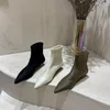 Vestido tênis feminino botas de tornozelo apontado na marca de outono de outono zíper gatinho salto bombas de bomba fêmea na bota moderna feminina