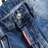 Herren Jeans Designer Jeans Herren Hosen Leinen Hip Hop Männer verzweifelt Biker Slim Fit Motorrad Denim für MEN8B6M