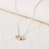 Fashion Tricolor Water Drop Pendant Gold plaqué Collier pour femmes Gift Whole299E