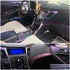 Naklejki samochodowe do Hyundai Sonata 8 2011-2014 Wewnętrzny centralny panelu sterowania Uchwyt drzwi 5D Nakcia węglowe Styling Accessorie287R D Dhyev