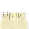 40 stuks recht Europees tapehaar #613 blonde kleur human hair extensions