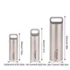 Verktyg 1st Titanium Waterproof Pill Storage Box Fall Holder Metal Capsule Container Bottle Travel Pocket Boxes S M L TA6170