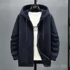 Big Size lã com capuz Cardigan Cardigan Autumn Winter Trendy Fashion Jacket Plus Hoodie 12xl 10xl Large Men Clothing 231222