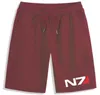 MEN039S Shorts Sommer Mass Effect N7 Logo Druckmordmarke MADE MADE MADE FARBE MAN LOOS